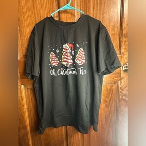 Oh Christmas tree Little Debbie Christmas tree cake tshirt size xxl
